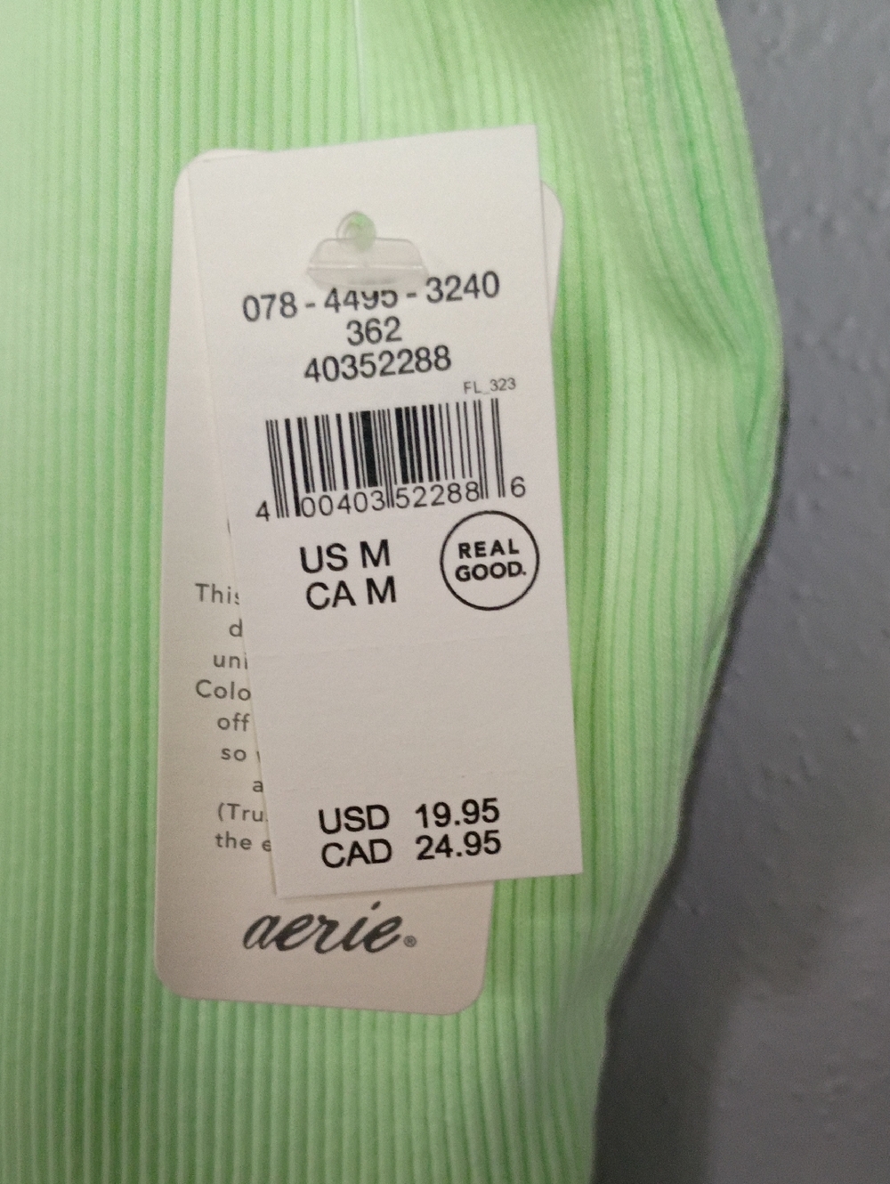 Aerie Bundle Of Ribbed Cropped Tank Top - Lime Green, Pink And Blue Size Medium - Picture 3 of 12